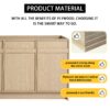 Modern Freestanding Bathroom Vanity With 3 Soft Close Cabinet Doors - Oak - Image 4