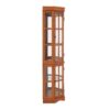 Corner Curio Cabinet With 5 Shelves And Lighting System (E26 Light Bulb Not Included) - Oak - Image 15