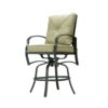 Bar Chair With Back And Seat Cushion (Set of 2) - Antique Bronze - Image 4