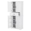 Bathroom Storage Cabinet With Multi Functional Storage Space, Drawer With Slide Rails, Adjustable Shelf - White - Image 19