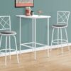 Home Bar, Bar Table, Bar Height, Pub, Rectangular, Small, Contemporary & Modern - White - Image 4