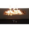 Outdoor Fire Pit Table With Lid Modern Design - Black - Image 4