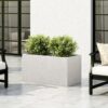 Modern Outdoor Planter - White - Image 2