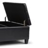 Harrison - Coffee Table Storage Ottoman - Midnight Black - Image 4