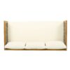Claremont - 3 Seater Daybed With Rattan Arms - Beige - Image 9