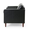 Sophisticated - Club Chair With Birch Wood Legs - Black - Image 7