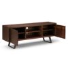 Lowry - TV Media Stand - Distressed Charcoal Brown - Image 2