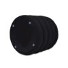 Fuji - Oversized Round Storage Ottoman - Ebony Black - Image 8