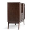 Draper - Mid Century Sideboard Buffet And Wine Rack - Medium Auburn Brown - Image 5