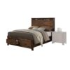 Merrilee - Eastern King Bed With Storage - Oak - Image 2