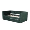 Twin Size Upholstered Tufted Daybed With Trundle - Green - Image 16