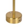Elegance Rechargeable LED Table Lamp Plated LED Touch Switch - Antique Brass / Gold - Image 2
