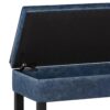Cosmopolitan - Storage Ottoman Bench With Open Bottom - Denim Blue - Image 4
