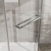 Neo - Angle Frameless Shower Door With Clear SGCC Tempered Glass - Chrome - Image 6