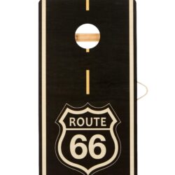 4X2 Ft Large Size Cornhole Board (Set of 2), Outdoor Game Board Set With 8 Bean Bags, Perfect For Lawn, Backyard, Beach, Park - Black / White