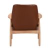 Accent Chair (Set of 2) Mid-Century Modern Armchair With Solid Wood Frame, Reading Leisure Chair With High Back For Living Room - Brown - Image 5