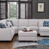 Tina - 8 Piece Upholstered Sectional With Ottoman - Light Gray - Image 9