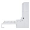 Queen Size Murphy Space Saving Wall Bed With Cushion - White - Image 3