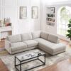Glander - Cozy Sectional Sofa Right Facing - Cream - Image 5