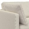 Ava - Mid Century Sofa With Ottoman Set - Cream - Image 7