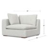 Jasmine - Right Arm Sofa Module - Gray - Image 8