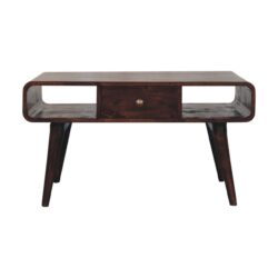 Curved Coffee Table - Walnut