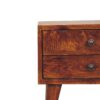 Mini Modern Bedside Table - Chestnut - Image 6