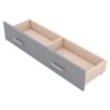 Full Size Murphy Bed With Shelves, Drawers And USB Ports - Gray - Image 10