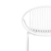 Modern Outdoor 7 Piece Dining Set With Stackable Chairs - Teak / Black / White - Image 18