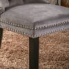 Nikki - Modern, High-End Tufted Solid Wood Contemporary Velvet Upholstered Dining Chair With Wood Legs Nailhead Trim (Set of 2) - Gray - Image 11