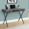 Computer Desk, Home Office, Laptop, Left Right Set-Up, Storage Drawers, Work, Contemporary, Modern - Gray - Image 3