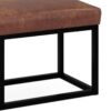 Reynolds - Ottoman Bench - Distressed Saddle Brown - Image 4