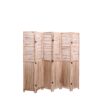 Panel Wooden Folding Room Divider - Natural - Image 7