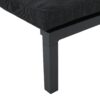 Modern Aluminum Chaise Lounge With Water Resistant Fabric Cushions - Dark Gray - Image 13