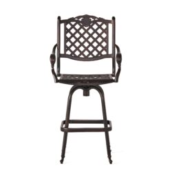 Cast Aluminum Bar Stool - Copper