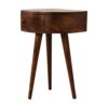 Semi Circle Nightstand - Chestnut - Image 3