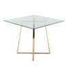 Cosmo - Contemporary / Glam Square Dining Table Legs - Clear - Image 2