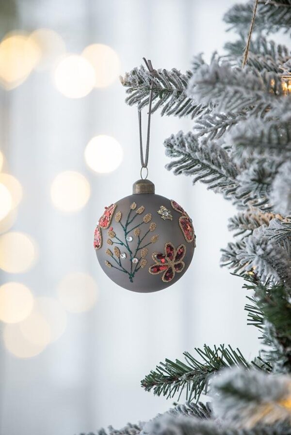 Christmas Ball Ornaments, Glass Decorative Hanging Ball Christmas Tree Ornaments For Holiday Party Decorations (Set of 6) - Multi