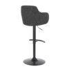 Boyne - Industrial Adjustable Barstool With Swivel (Set of 2) - Black / Dark Gray - Image 4
