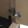 Modern Freestanding 36" Bathroom Vanity With Ceramic Sink, Hot And Cold Faucet, Storage Cabinet & Open Iron Shelf - Natural - Image 19