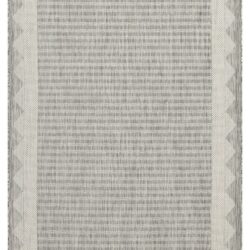 Sunshine - 5'3" X 7'3" Indoor & Outdoor Area Rug - Silver - Polypropylene