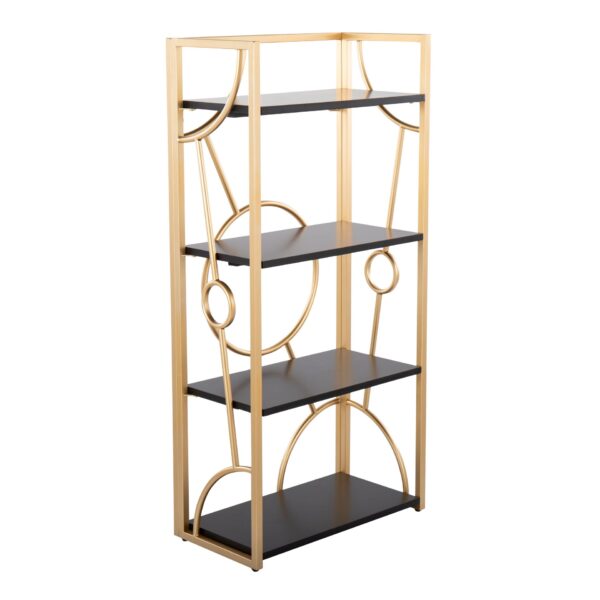 Constellation - Contemporary Bookcase - Gold / Black