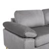 Shannon - Velvet Sectional Sofa With Chaise - Gray - Image 5