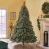 Cashmere And Snow Bristle Mixed Christmas Tree With Pine Cones - Green - Image 2