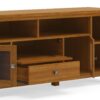 Cosmopolitan - Wide TV Media Stand - Light Golden Brown - Image 4