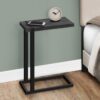 Accent Table, C - Shaped, Contemporary, Versatile Use - Black - Image 9