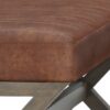 Salinger - Large Ottoman Bench - Distressed Saddle Brown - Image 7