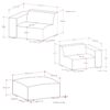 Rex - 2 Seater Sofa And Ottoman - Gray - Image 19
