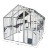 Xpt019 Cat Cage Box Lovely House Cute Pet Play Speace Wooden Big For Backyard Room - White - Image 3