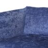 Modern Club Chair With Textured Upholstery And Pillow Accents - Navy Blue - Image 12